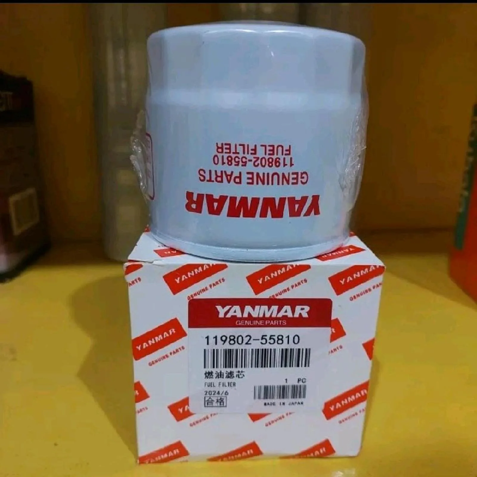 Filter Solar / Fuel Filter Genuine Parts Yanmar 119802-55810/ 4TN84 EF393